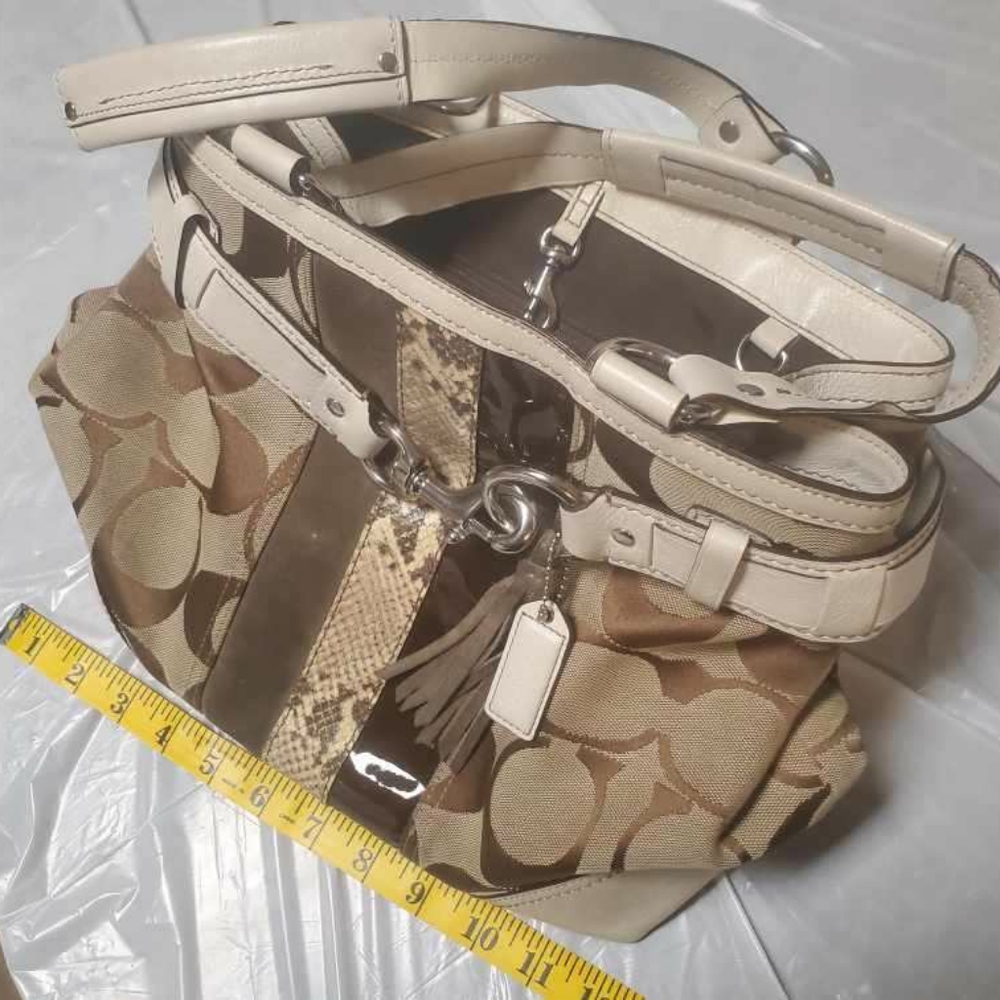 Coach Hampton Python Purse - Picture 4 of 16